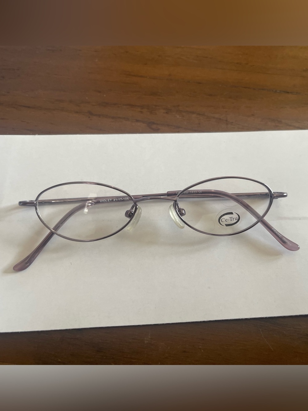 Oval Metal Frames in Violet - Glasses